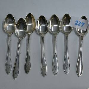 7 kaffeskedar silver