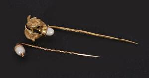 Hattnålar 2st, 18k
