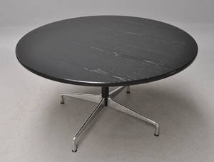 Charles Eames. Segmented table Ø. 130cm. Sort ask