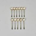 Kaffeskedar, silver