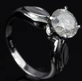 Solitaire ring ca. 2.06 ct.