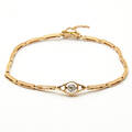 Armband 14 k guld diamant