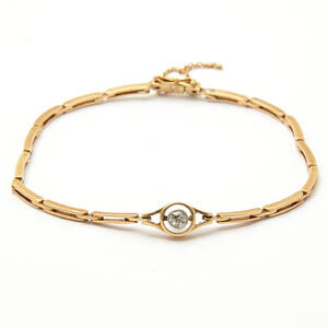 Armband 14 k guld diamant