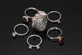Spinning Jewelry, ni ringe i sterlingsølv. 9