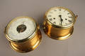 Schatz. Skibsur samt barometer i kasse af messing 2