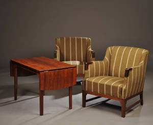 Ubekendt møbelproducent. Par lænestole og sofabord. 3