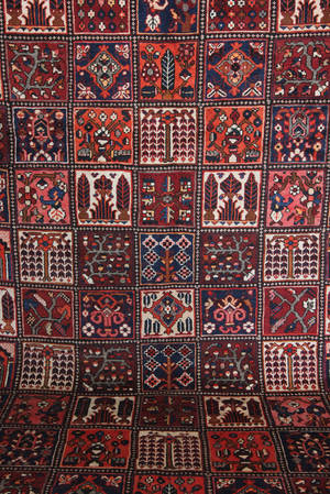 Persisk handknuten matta Bakhtiari 385x310 cm