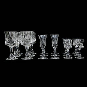 GLASSERVISDELAR, 6  6  6 st, Kosta Prince 1900-tal.