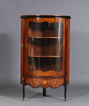 Vitrineskab, rosentræ 