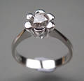 Solitairering - Ca. 0.65 ct.