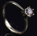 Solitaire ring ca. 0.52 ct.