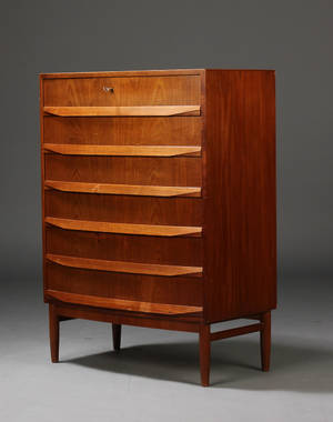 Kommode, teaktræ, dansk møbelproducent