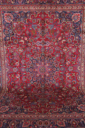 Persisk Mashad tæppe, 390x292 cm.