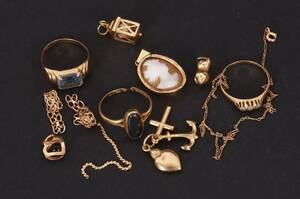 Parti smycken, 18k