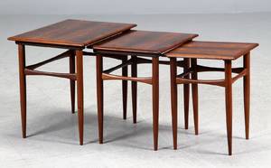 Poul Hundevad. Indskudsborde, palisander 3