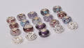 Charlotte Borgen, 20 charms - lilla farve komb. 20