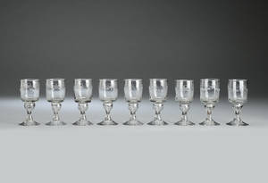 Hedvinsglas, 1800-tallet. 9