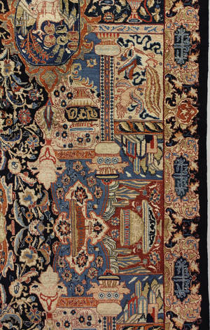 Persisk handknuten figural Kashmar