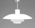 Poul Henningsen. PH4 pendel. Hvidlakeret.