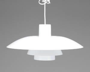 Poul Henningsen. PH4 pendel. Hvidlakeret.