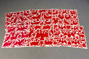 Sierra Otomi. Textilien aus Hidalgo, Mexiko. Wandbehang. Baumwolle 6. 
