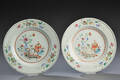 Et par kinesiske tallerkner af porcelæn, 1700-tallet 2