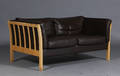 To-pers. sofa, læder