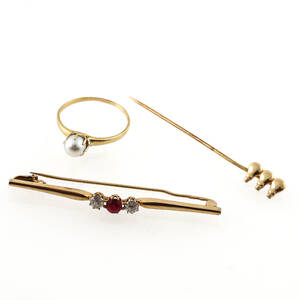 Guld 3 delar 18K