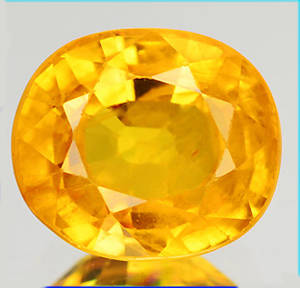 Uindfattet safir - ca. 3.03 ct