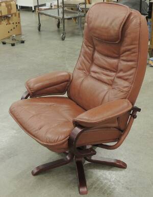 Fåtölj i Skinn Snurrbar