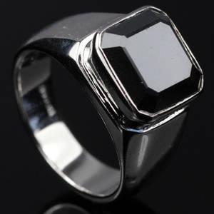 Herre diamant ring ca. 8.28 ct.