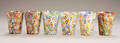 Murano. Seks Millefiori glas 6