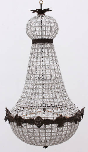 Ljuskrona med glasprismor