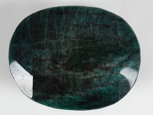 Stor uindfattet smaragd. Ca. 1850 ct