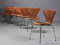 Arne Jacobsen. 7er stole, læder 6