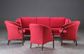 Tre-pers. sofa samt tre lænstole, dansk møbelproducent 4