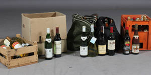 Samling modne Bordeaux, Græske Retsinaer, kirsebærvin, tysk hvidvin mm 55