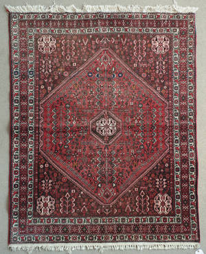 Persisk Abadeh tæppe. 161 x 206