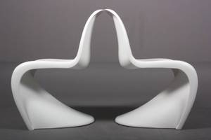 Verner Panton 1926 - 1998. To Panton-chair. 2