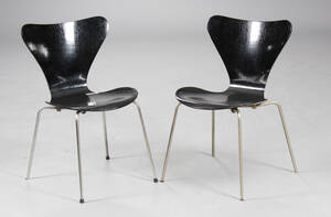 Arne Jacobsen. 7er spisestole, model 3107, sorte 2