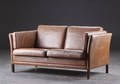 2-personers sofa, læder. Dansk møbelproducent