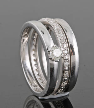 Diamond ring approx. 0.35ct 3