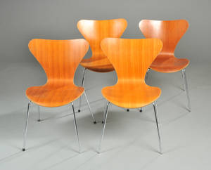 Arne Jacobsen. model 3107 - Syverstole, kirsebærtræ 4