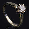 Solitaire ring ca. 0.92 ct. 