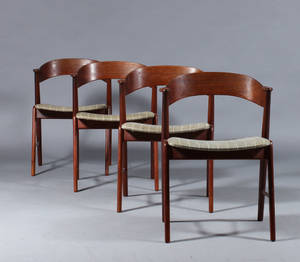 Armstole af Kai Kristiansen med stel af teaktræ 4 