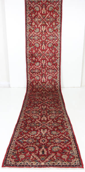 Najafabad. Persisk håndknyttet løber, 505x100 cm.