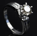 Solitaire ring ca. 1.15 ct.