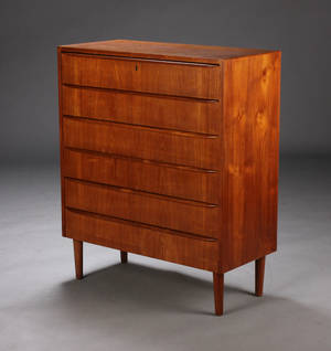 Dansk møbelarkitekt, kommode, teaktræ, 1960erne