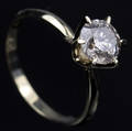 Solitaire ring ca. 1.53 ct.