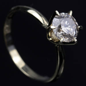 Solitaire ring ca. 1.53 ct.
